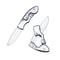 Mini Folding Keychain Pocket Knife Stainless Steel Camping Tool