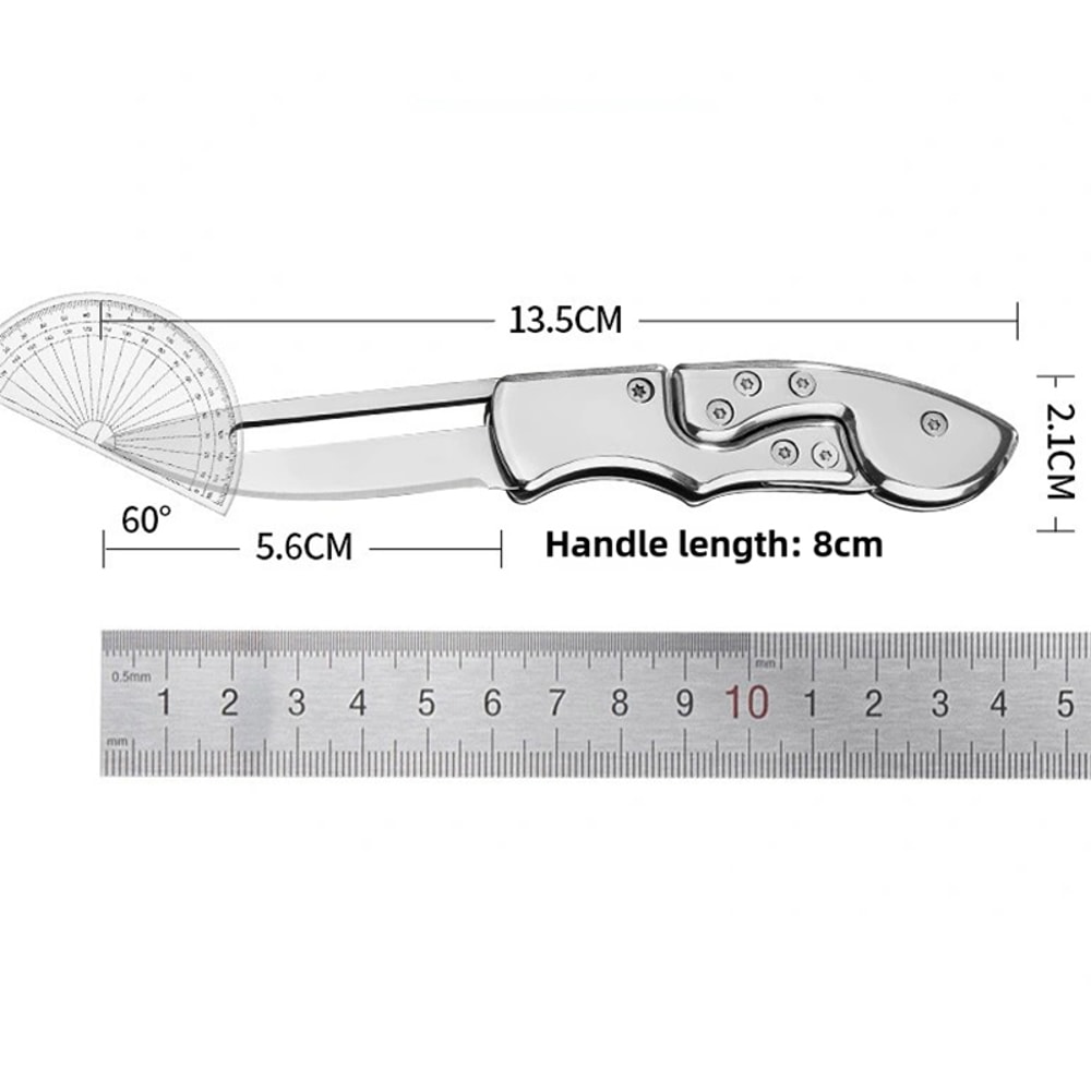 Mini Folding Keychain Pocket Knife Stainless Steel Camping Tool