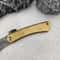 Damascus Folding Camping Pocket Knife with Leather Sheath