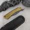 Damascus Folding Camping Pocket Knife with Leather Sheath