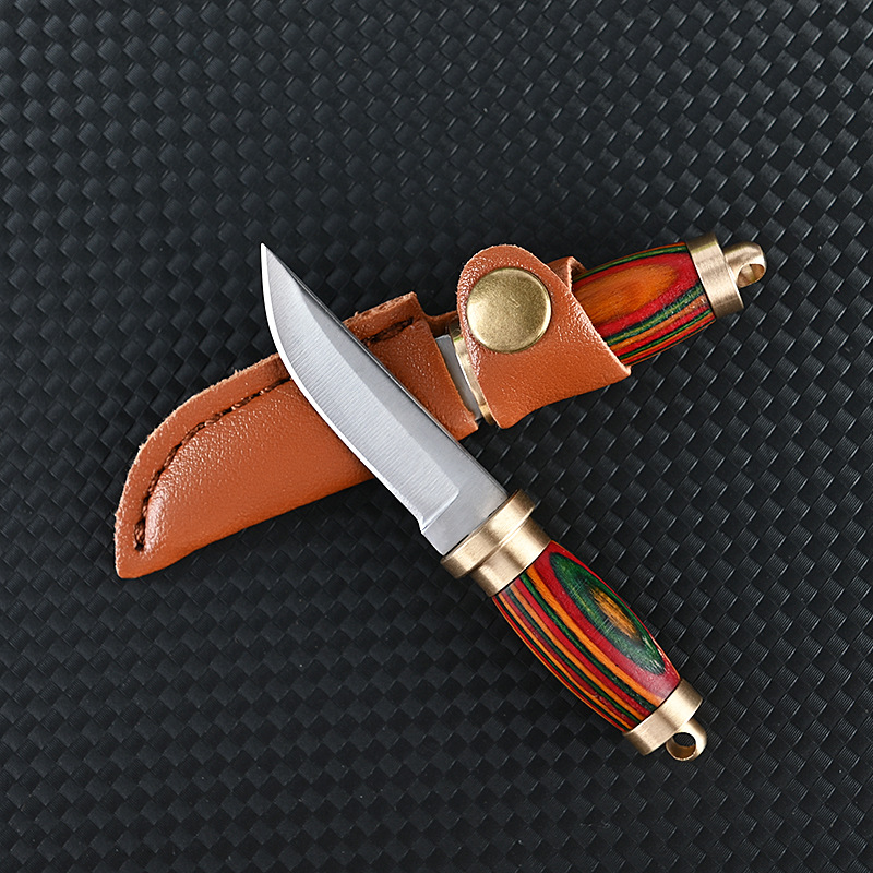 Mini Fixed Blade Keychain Knife Portable Package Opener