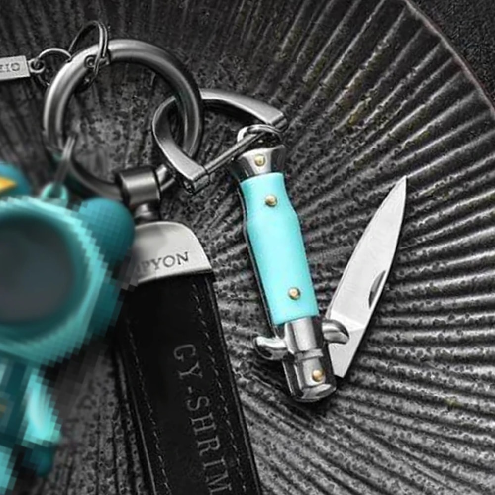 Mini Folding Keychain Knife Portable Pocket Tool For Camping And Daily Tasks 2