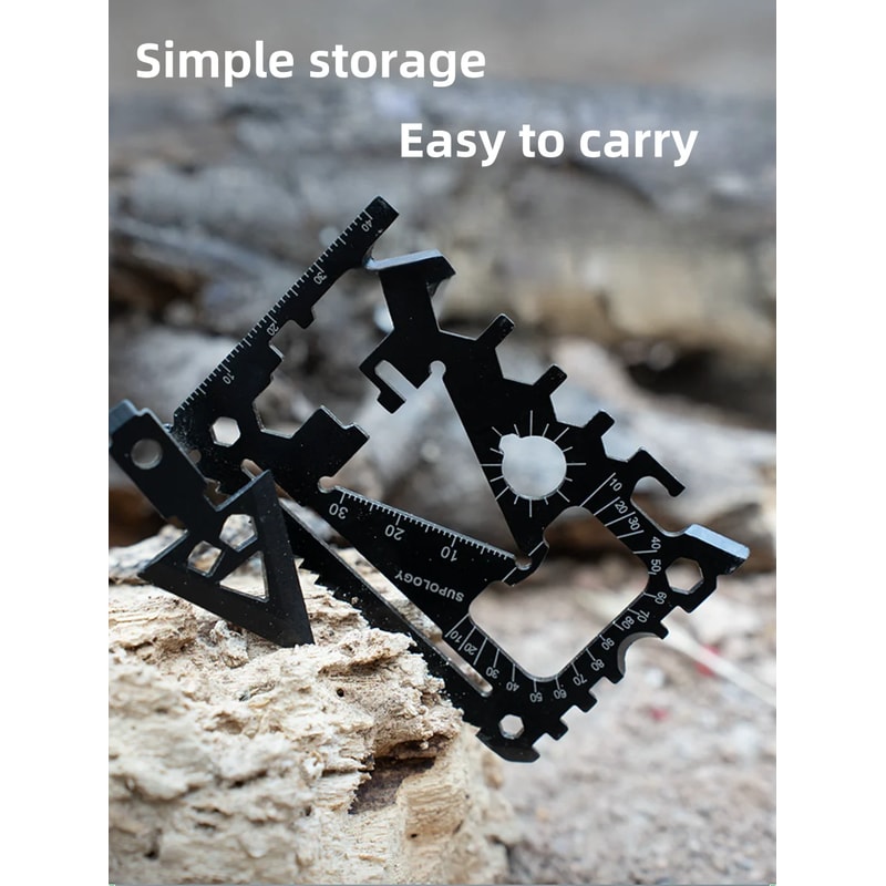 Credit Card Survival Tool Wallet Multi Tool for Camping and Everyday Carry