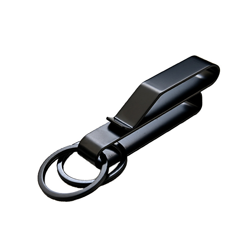 Stainless Steel Tactical Key Ring Belt Clip Quick Release Key Holder