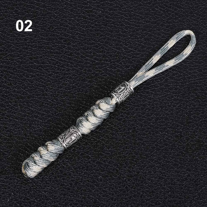 Viking Rune Paracord Keychain Knife Lanyard For Gear 4