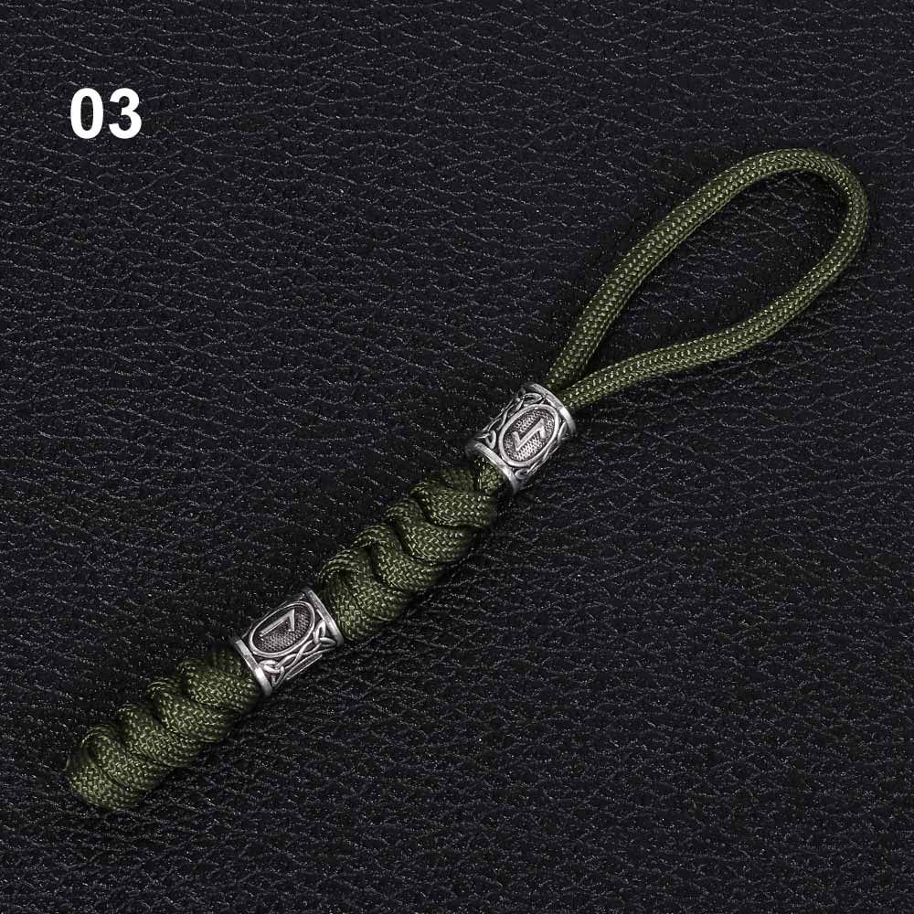Viking Rune Paracord Keychain Knife Lanyard For Gear 5