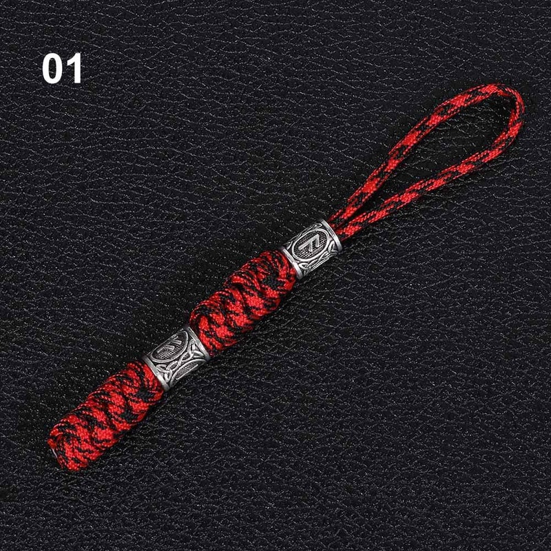 Viking Rune Paracord Keychain Knife Lanyard For Gear 6
