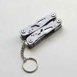mini keychain multitool pliers stainless steel camping pocket tool