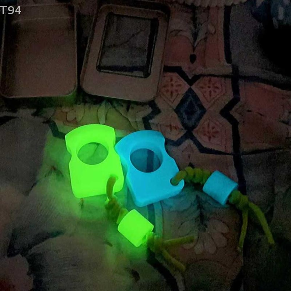 Luminous Keychain Tool Survival Ring Pendant for Outdoor Carry