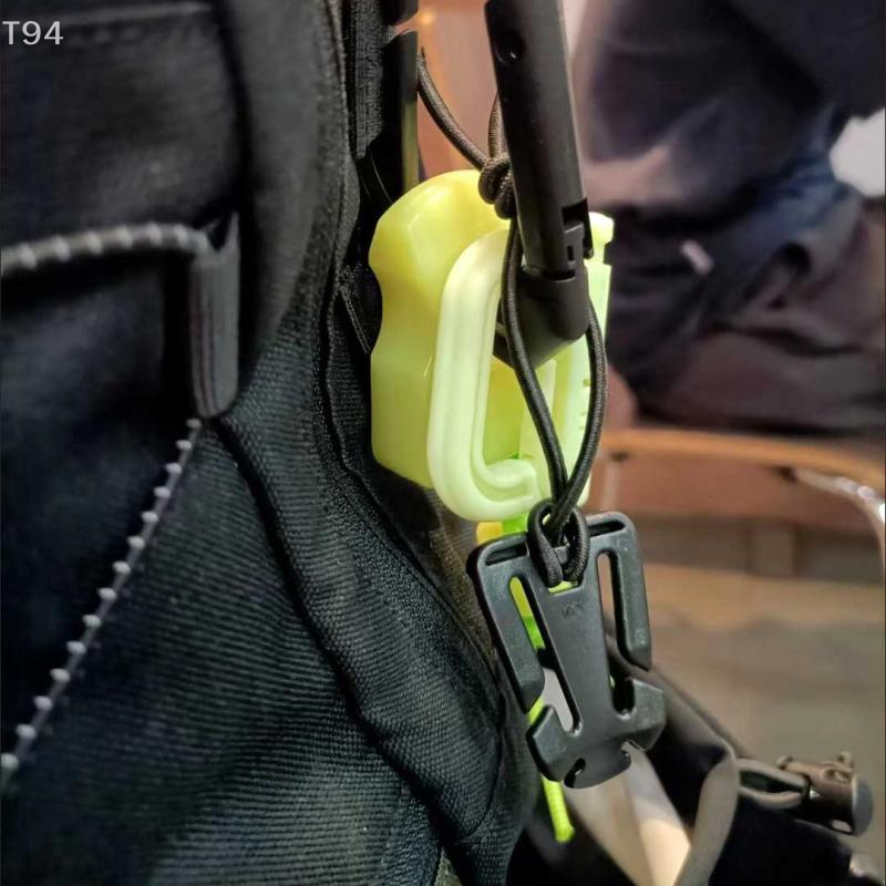 Luminous Keychain Tool Survival Ring Pendant for Outdoor Carry