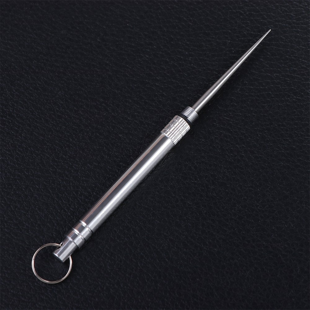 Portable Metal Toothpick with Holder for Travel and Camping