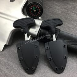 lightweight camping knife with rope cutter for outdoor emergency prep