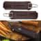 Leather Folding Knife Sheath with Belt Loop and Flashlight Holder