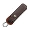 Leather Folding Knife Sheath with Belt Loop and Flashlight Holder
