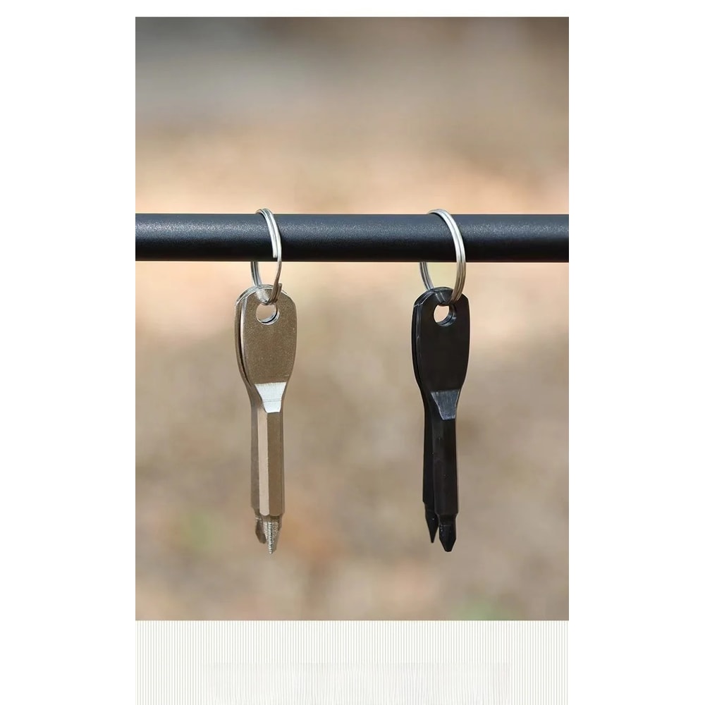 Screwdriver Keychain Portable Mini Tool With Flat And Phillips Tips 1