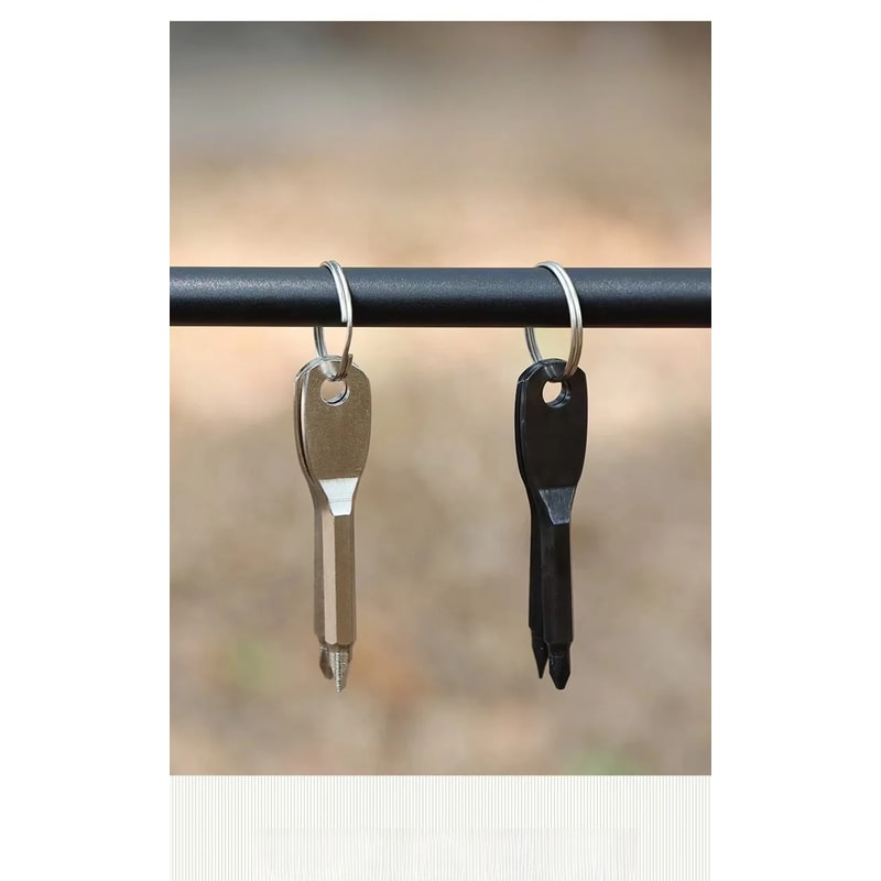 Screwdriver Keychain Portable Mini Tool With Flat And Phillips Tips 1