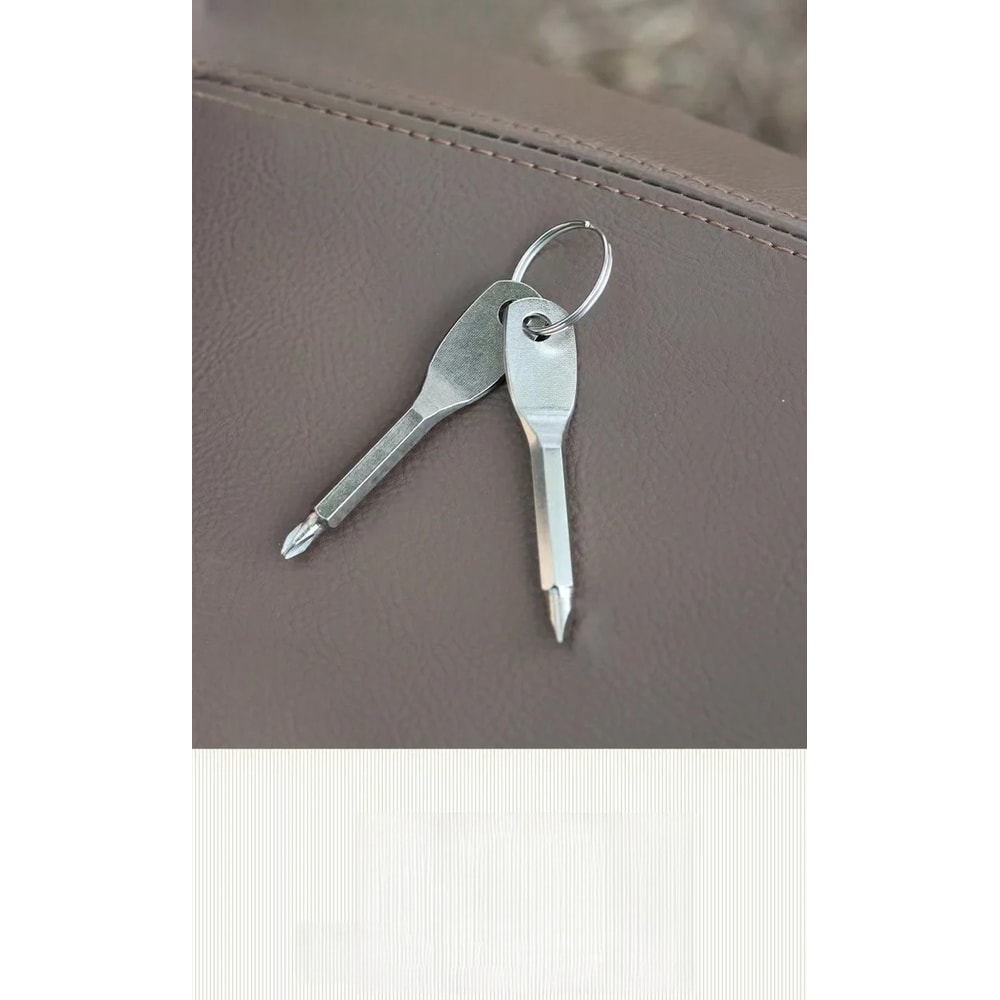 Screwdriver Keychain Portable Mini Tool With Flat And Phillips Tips 2