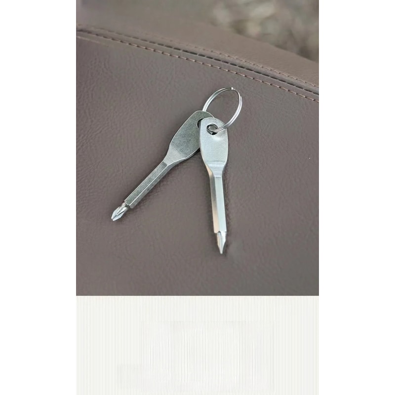 Screwdriver Keychain Portable Mini Tool With Flat And Phillips Tips 2