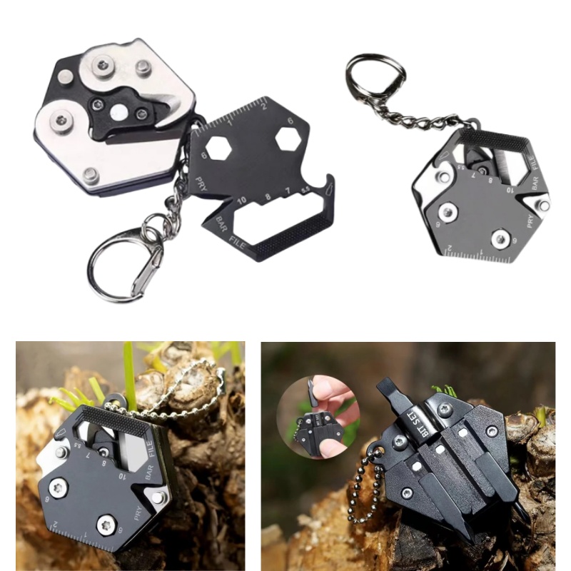 Keychain Multitool Folding Tool With Mini Screwdriver And Bottle Opener 0