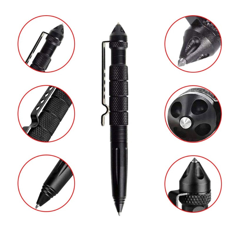 Tungsten Tip Tactical Pen Emergency Glass Breaker Survival Tool 1