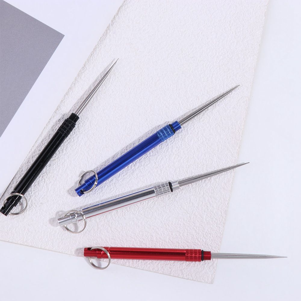 Portable Metal Toothpick with Holder Reusable Fruit Fork for Travel