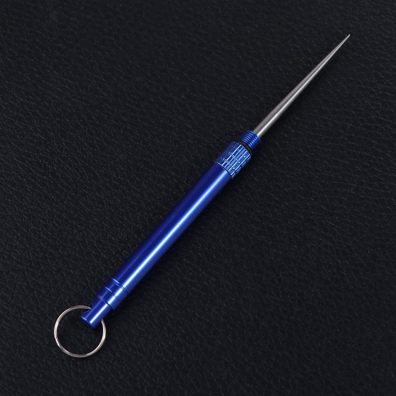 Portable Metal Toothpick with Holder Reusable Fruit Fork for Travel