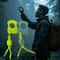 Glow Ring Keychain Outdoor Survival Pendant with Paracord Bag Charm