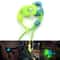 Glow Ring Keychain Outdoor Survival Pendant with Paracord Bag Charm