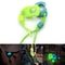 Glow Ring Keychain Outdoor Survival Pendant with Paracord Bag Charm