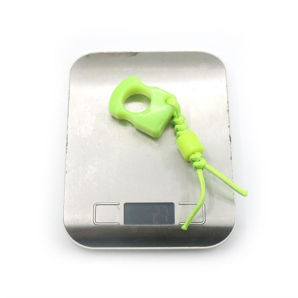 Glow Ring Keychain Outdoor Survival Pendant with Paracord Bag Charm