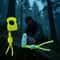 Glow Ring Keychain Outdoor Survival Pendant with Paracord Bag Charm