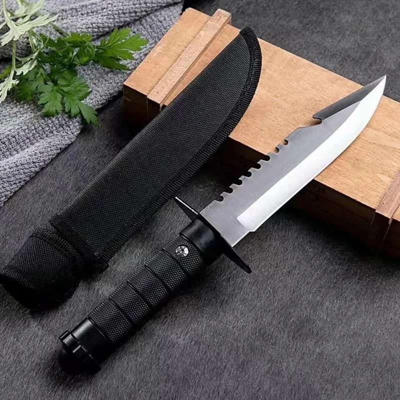 Fixed Blade Camping Knife with ABS Grip