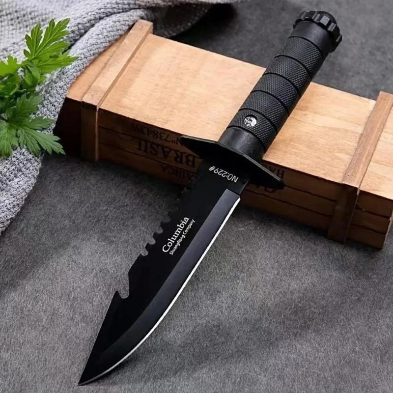 Fixed Blade Camping Knife with ABS Grip