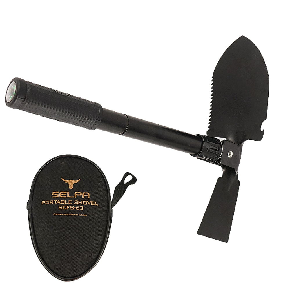 Stainless Steel Folding Shovel for Camping and Gardening