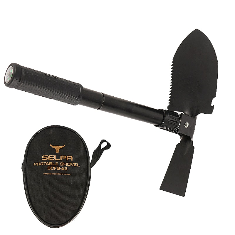 Stainless Steel Folding Shovel for Camping and Gardening