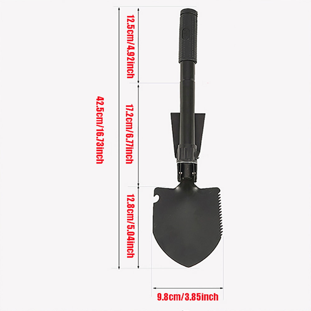 Stainless Steel Folding Shovel for Camping and Gardening