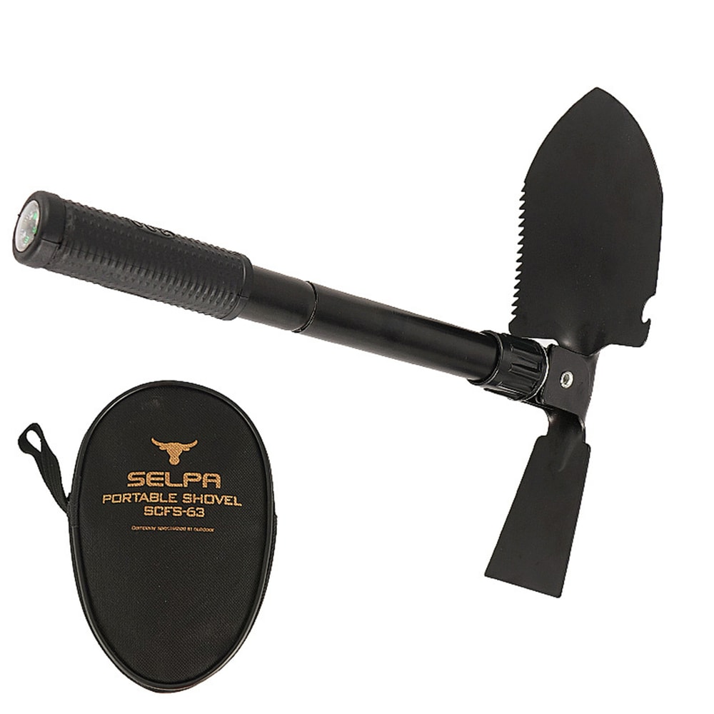 Stainless Steel Folding Shovel for Camping and Gardening