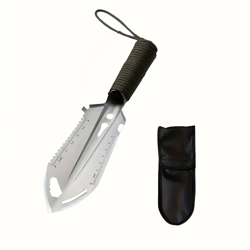 Portable Camping Survival Shovel Stainless Steel Outdoor Multitool