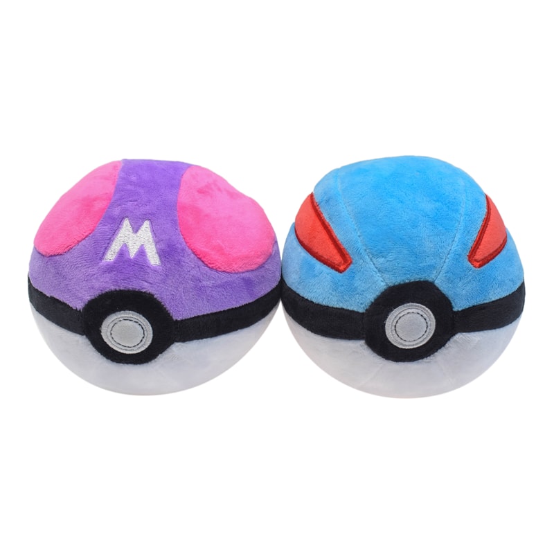 Poke Ball Plush Backpack Pendant Set for Kids and Anime Fans
