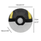 Poke Ball Plush Backpack Pendant Set for Kids and Anime Fans