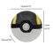 Poke Ball Plush Backpack Pendant Set for Kids and Anime Fans