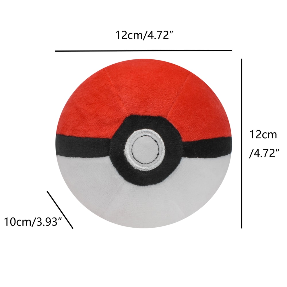 Poke Ball Plush Backpack Pendant Set for Kids and Anime Fans