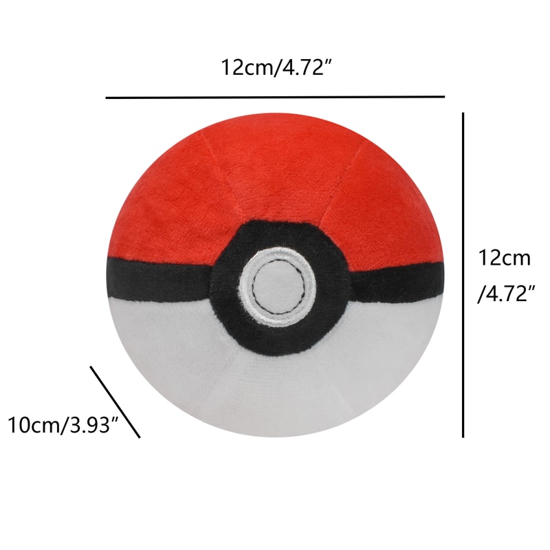 Poke Ball Plush Backpack Pendant Set for Kids and Anime Fans