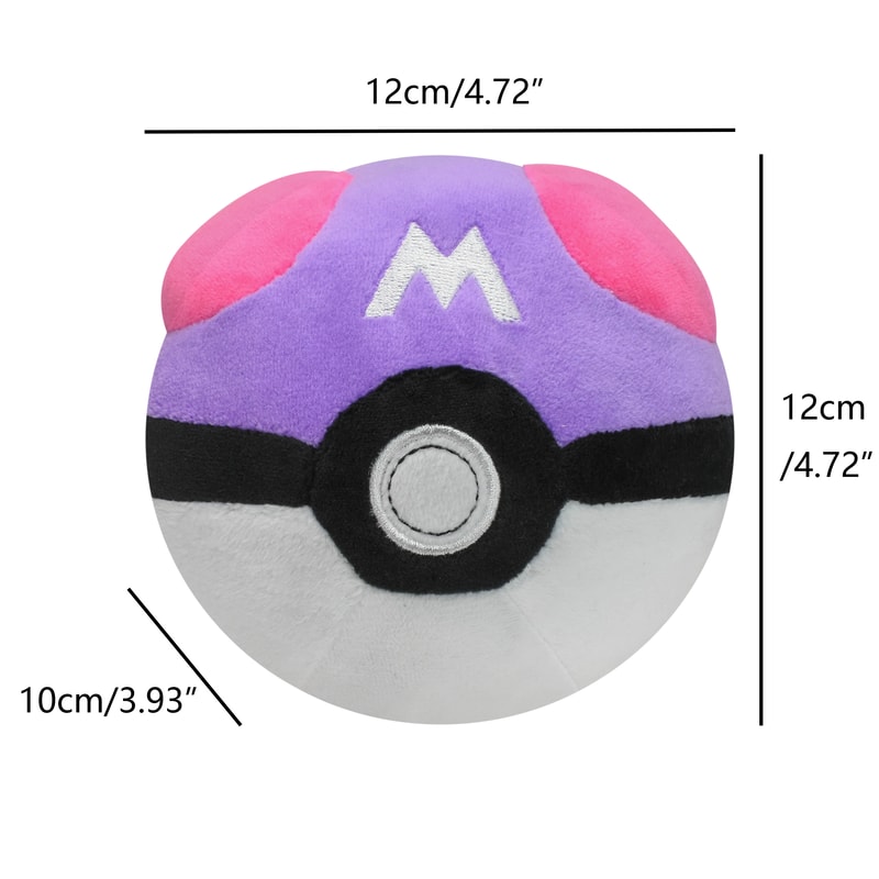 Poke Ball Plush Backpack Pendant Set for Kids and Anime Fans