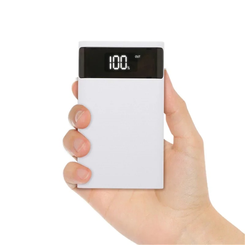 Slot DIY Power Bank Case with USB Type C and Dual USB Charging
