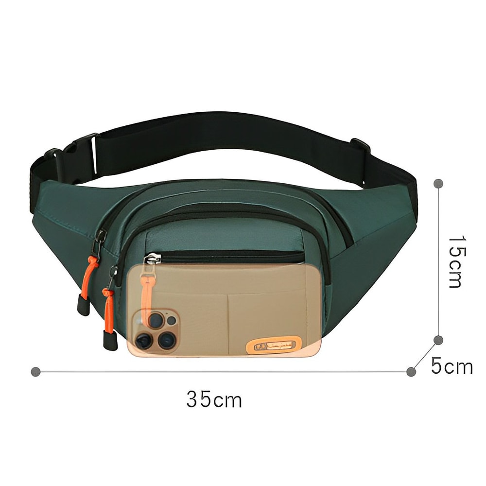 Waterproof Oxford Waist Bag Large Capacity Fanny Pack For Travel 2