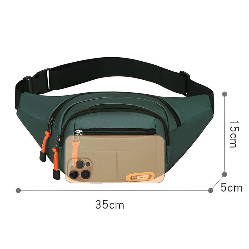 Waterproof Oxford Waist Bag Large Capacity Fanny Pack For Travel 2