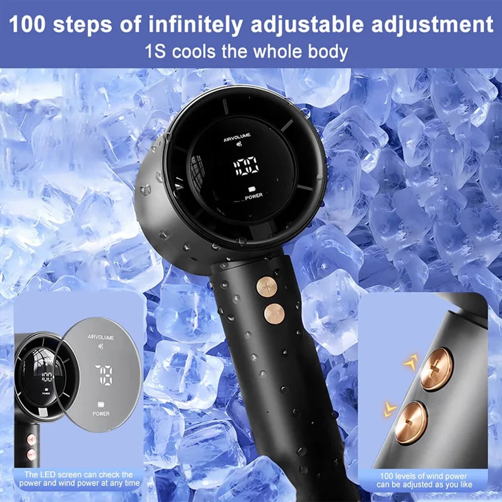 USB Rechargeable Portable Handheld Fan for Travel and Outdoor Cooling