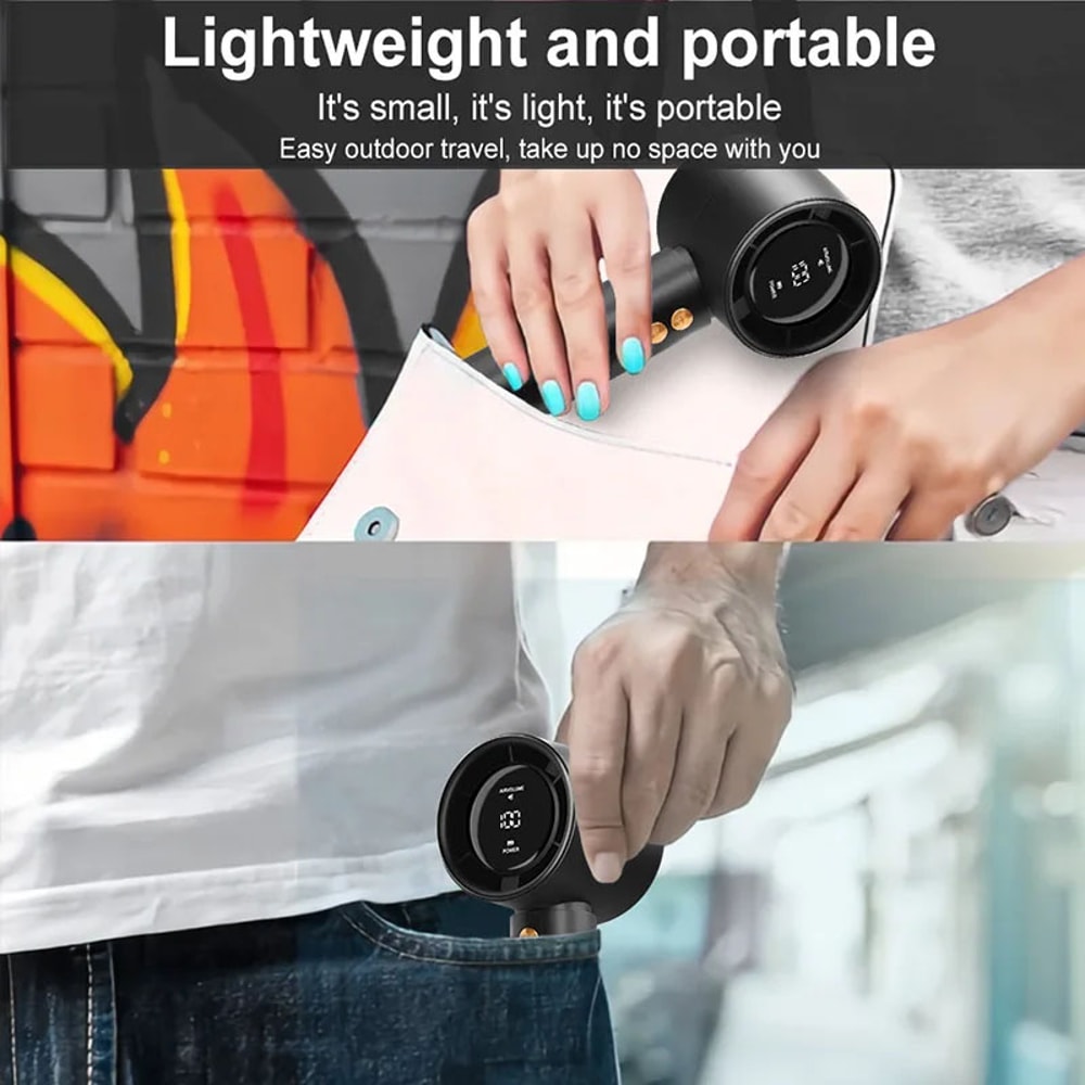 USB Rechargeable Portable Handheld Fan for Travel and Outdoor Cooling