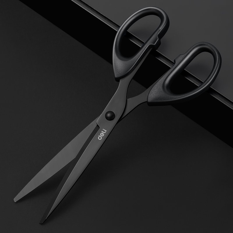Heavy Duty Office Scissors With Stainless Steel Black Blade 4